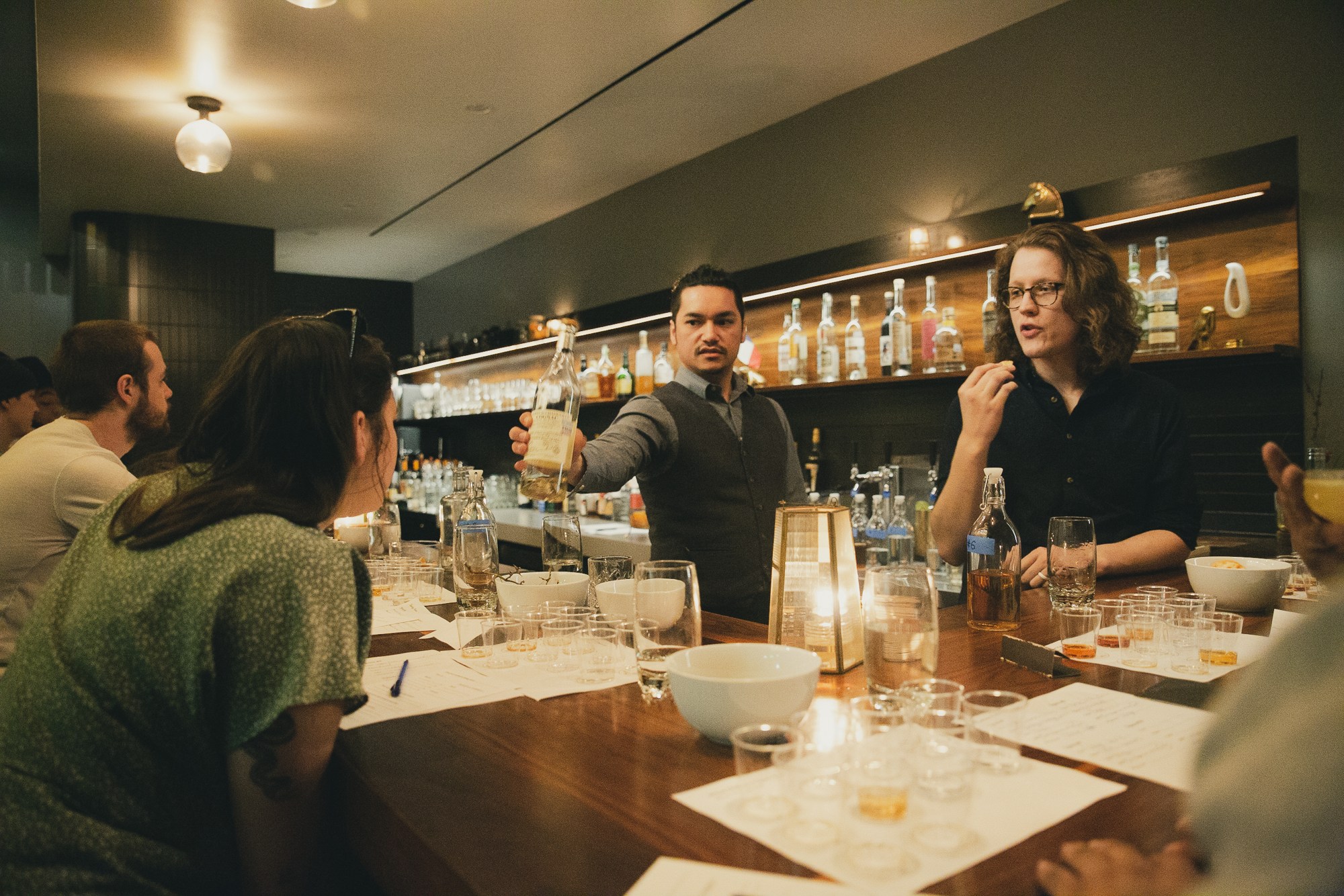 Participants at a Blind Cocktail Lab