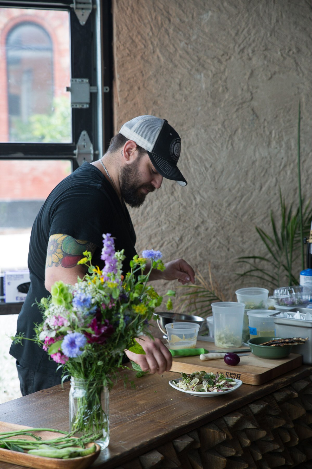 Cooking demonstration at Izkina
